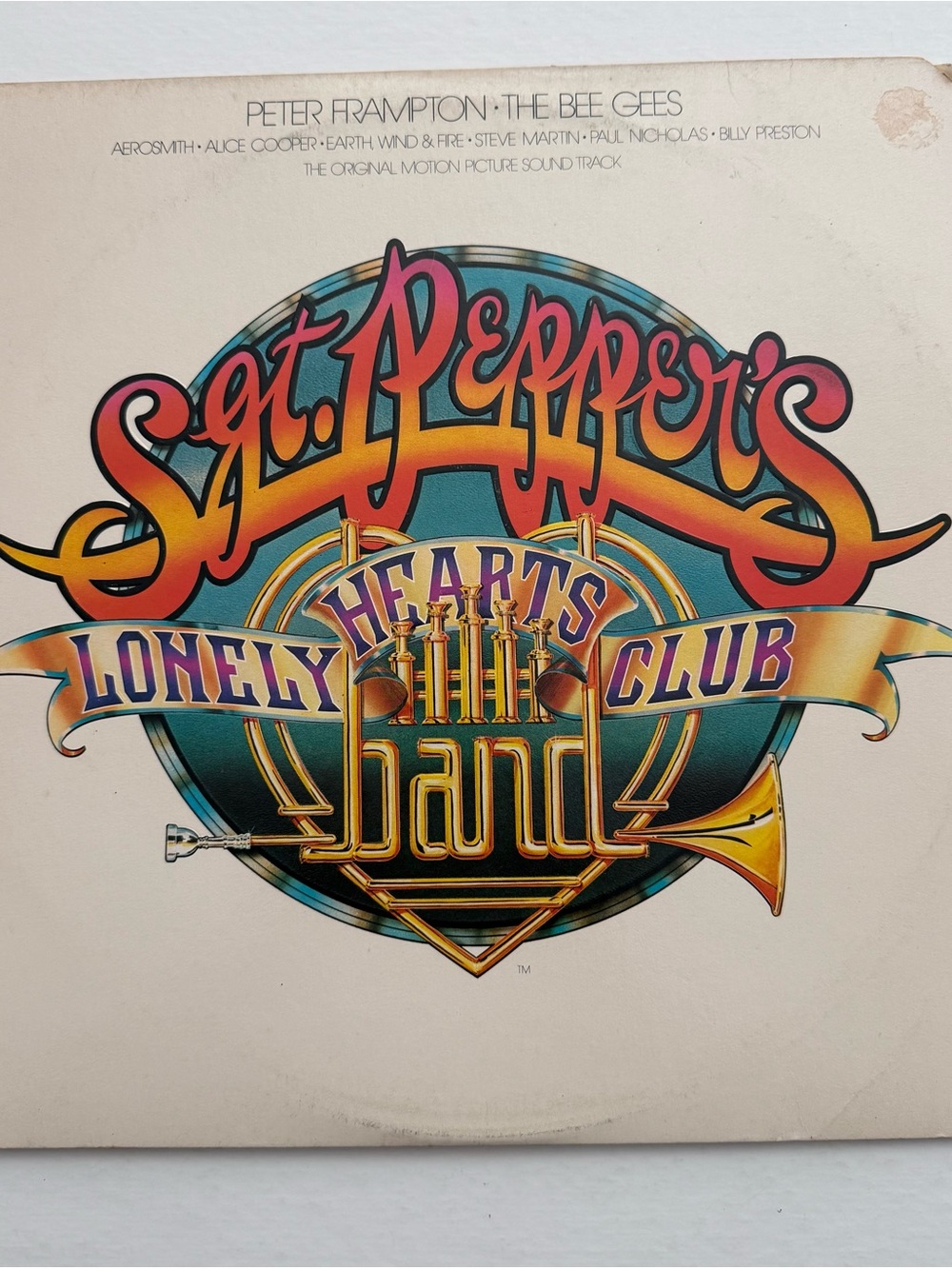Movie Soundtrack Bee Gees Sgt Pepper's Lonely Hearts Club VG Vinyl 2 Lp Album